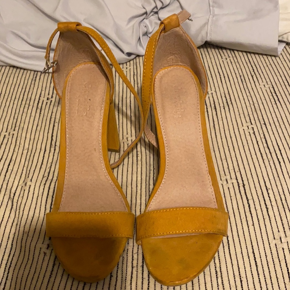 Charlotte Russe yellow strap heels